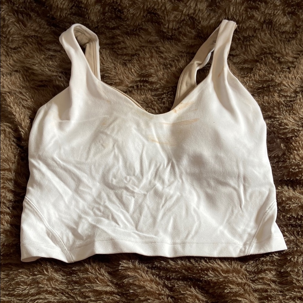 Lulu lemon white Tank Top